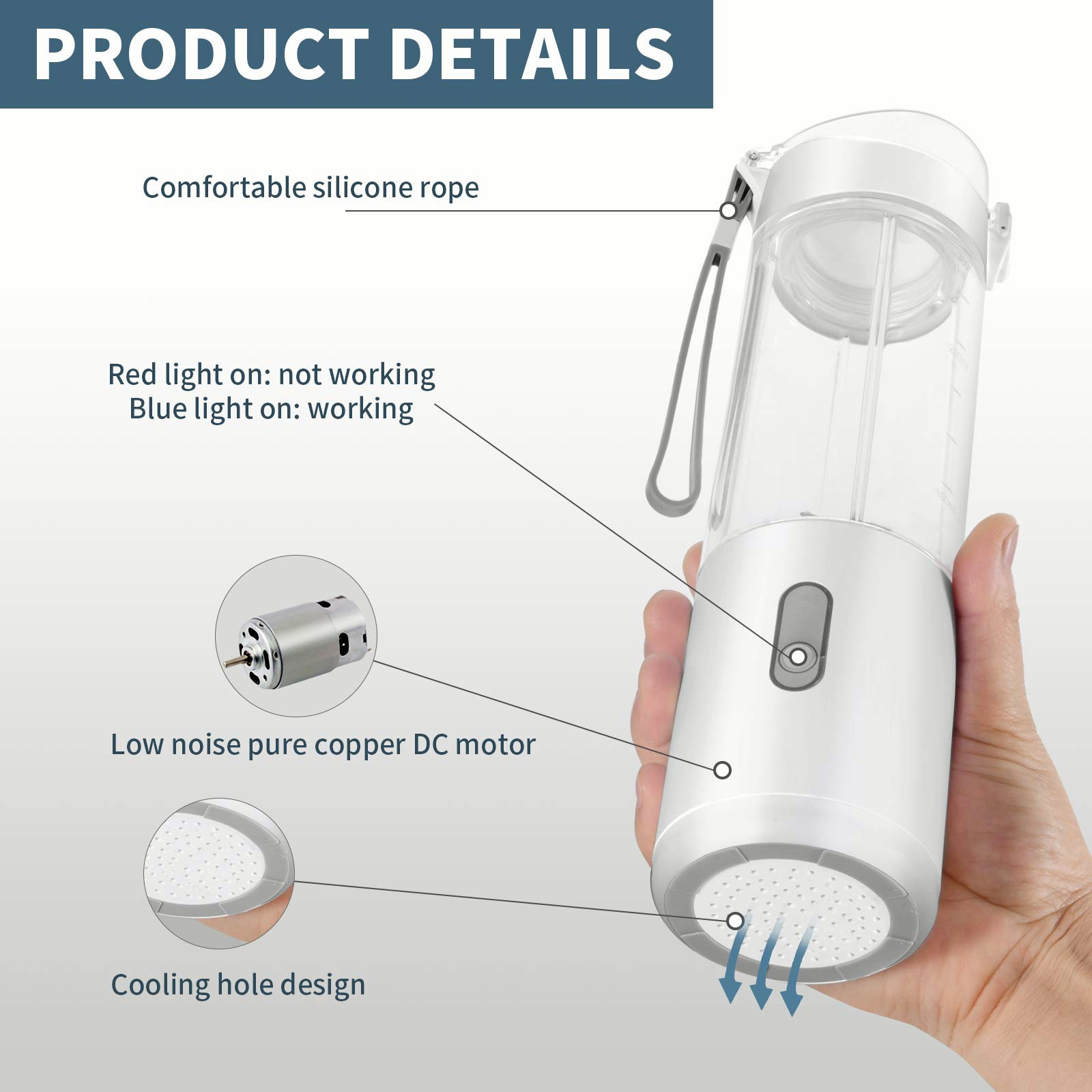 H1A Portable Blender (White) – H 1 A